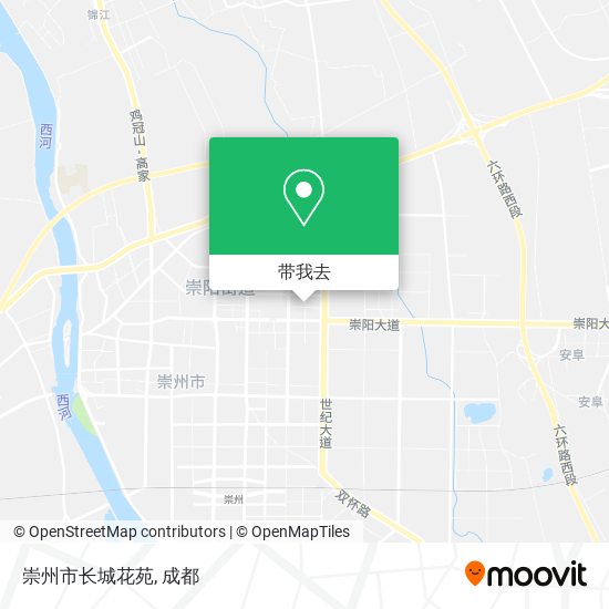 崇州市长城花苑地图