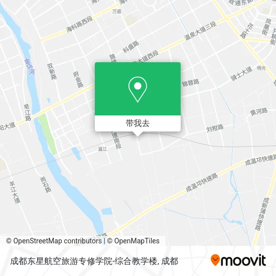 成都东星航空旅游专修学院-综合教学楼地图