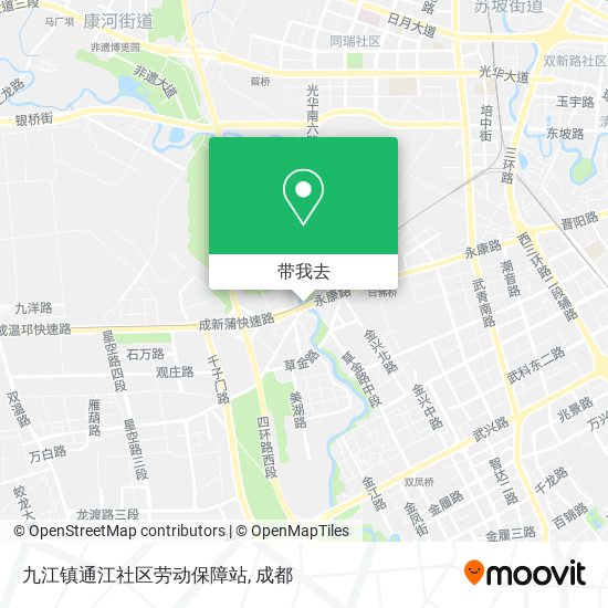九江镇通江社区劳动保障站地图