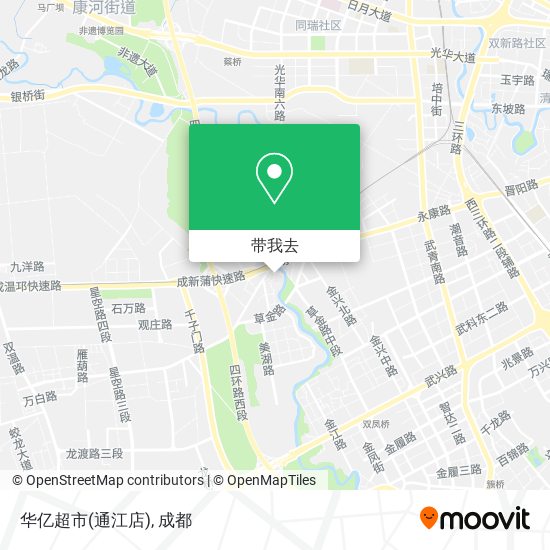华亿超市(通江店)地图