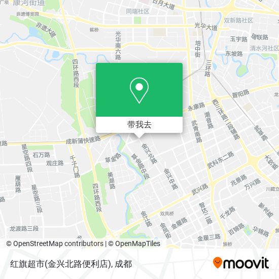 红旗超市(金兴北路便利店)地图