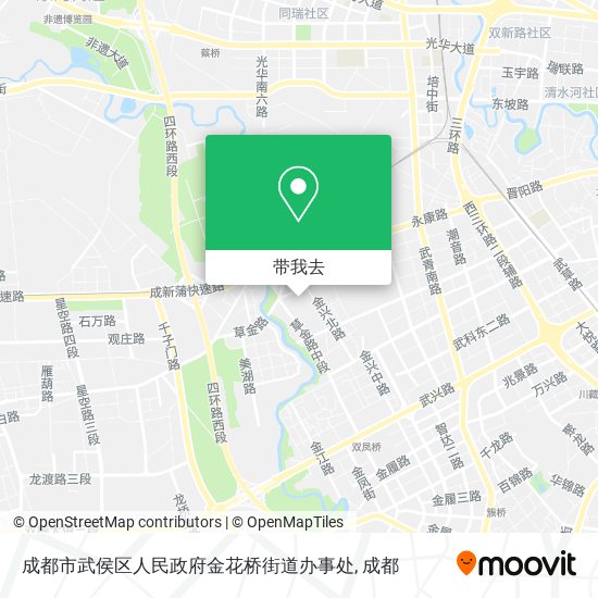 成都市武侯区人民政府金花桥街道办事处地图