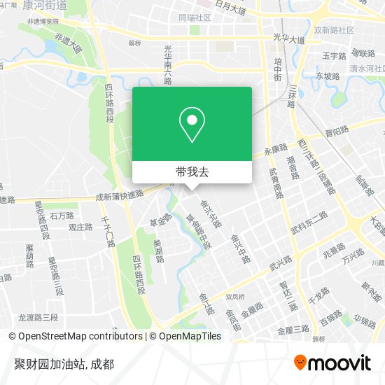 聚财园加油站地图
