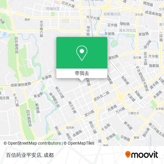 百信药业平安店地图