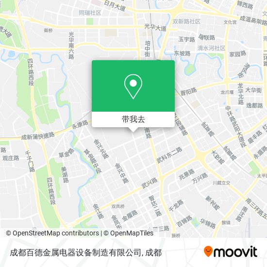 成都百德金属电器设备制造有限公司地图