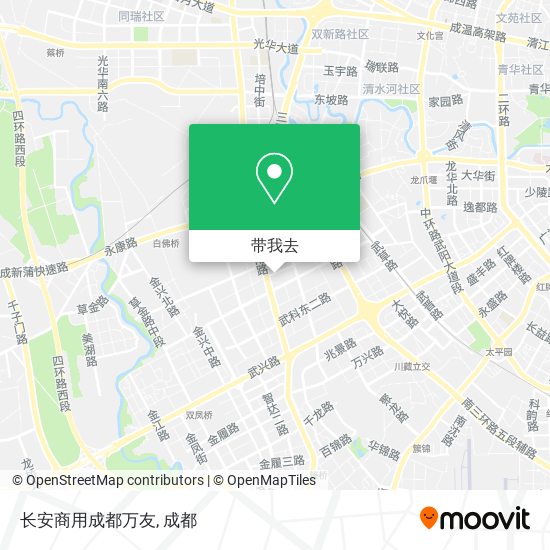 长安商用成都万友地图