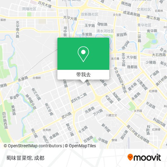 蜀味冒菜馆地图