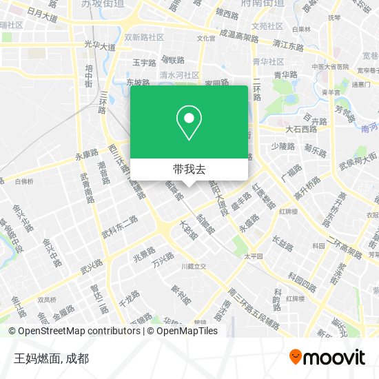 王妈燃面地图