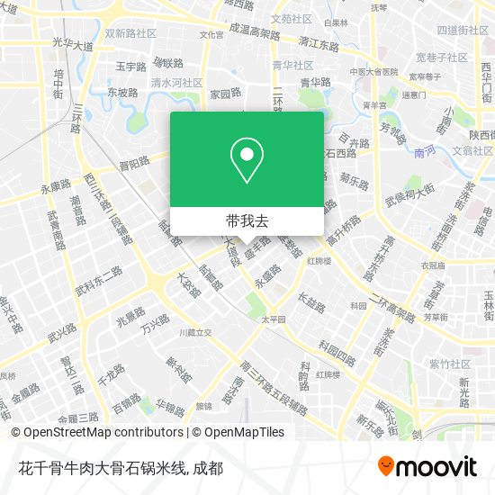 花千骨牛肉大骨石锅米线地图