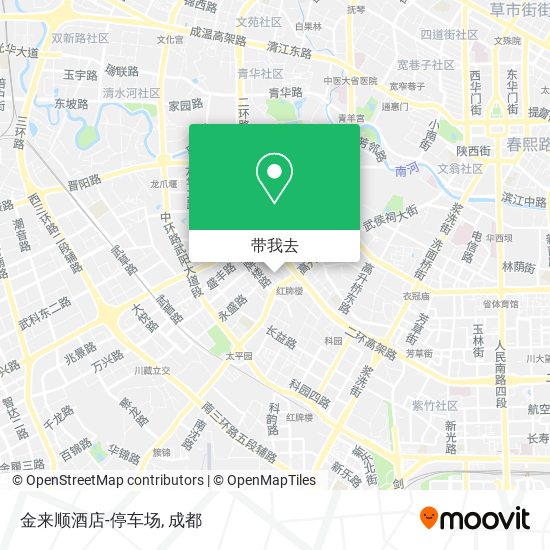金来顺酒店-停车场地图