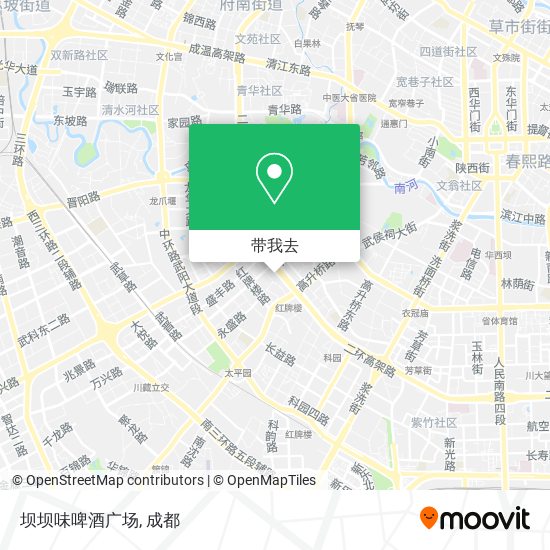 坝坝味啤酒广场地图