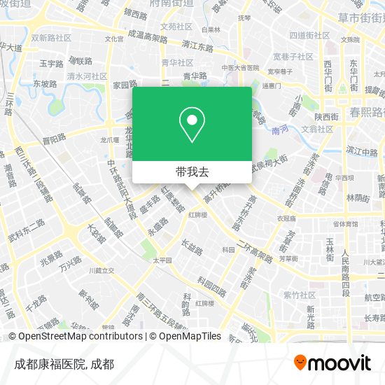 成都康福医院地图