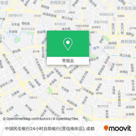 中国民生银行24小时自助银行(置信南街店)地图