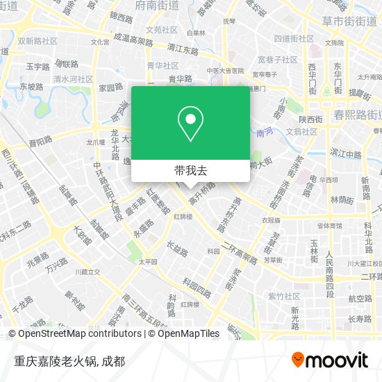 重庆嘉陵老火锅地图