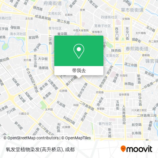 氧发堂植物染发(高升桥店)地图