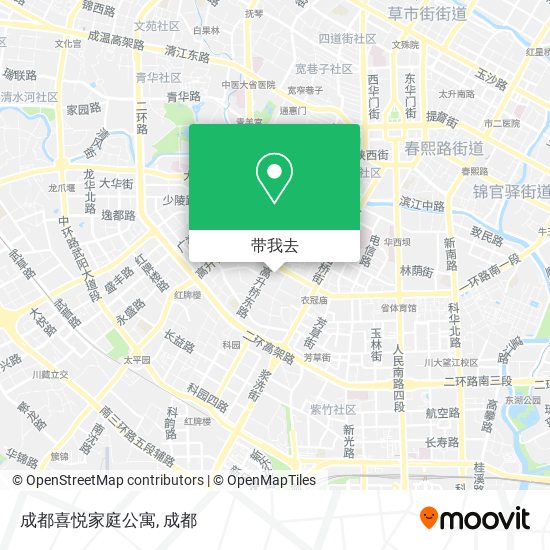 成都喜悦家庭公寓地图