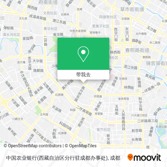 中国农业银行(西藏自治区分行驻成都办事处)地图