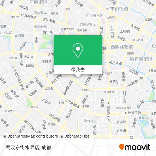 蜀汉东街水果店地图