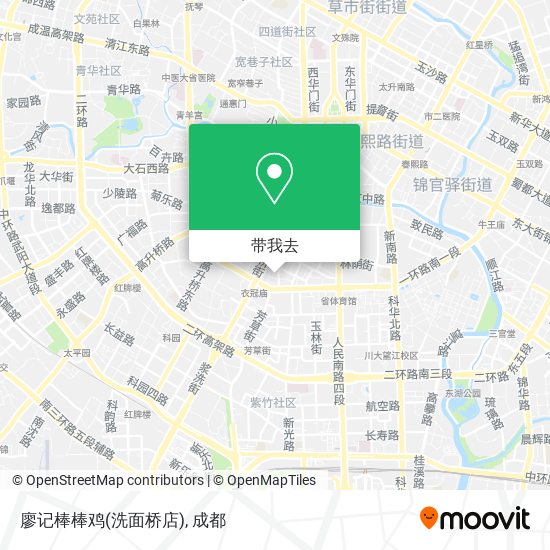 廖记棒棒鸡(洗面桥店)地图