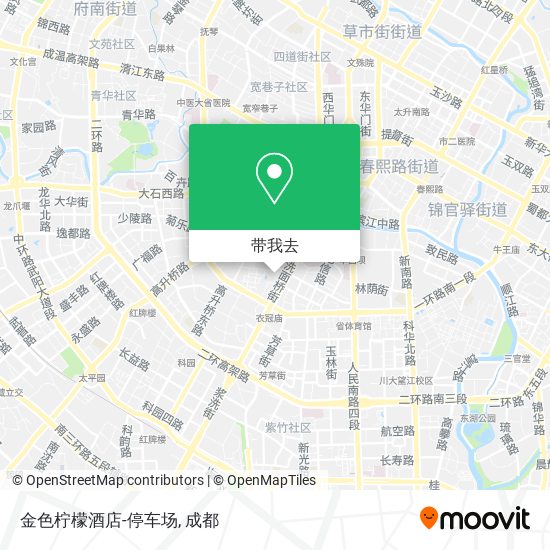 金色柠檬酒店-停车场地图