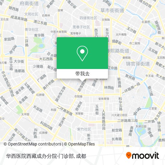 华西医院西藏成办分院-门诊部地图