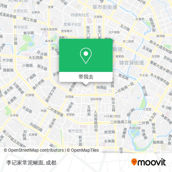 李记家常泥鳅面地图