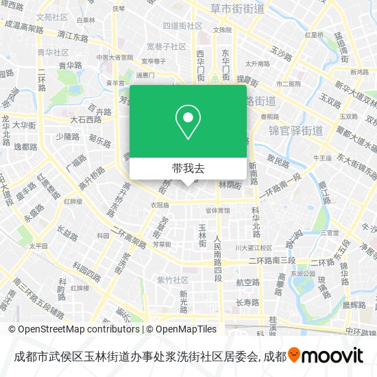 成都市武侯区玉林街道办事处浆洗街社区居委会地图