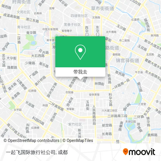 一起飞国际旅行社公司地图
