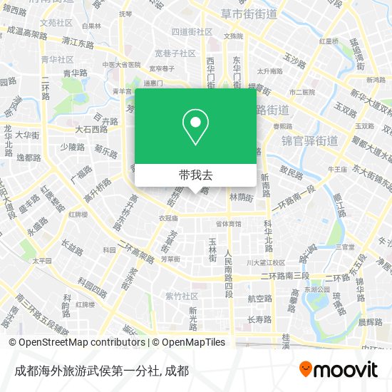 成都海外旅游武侯第一分社地图