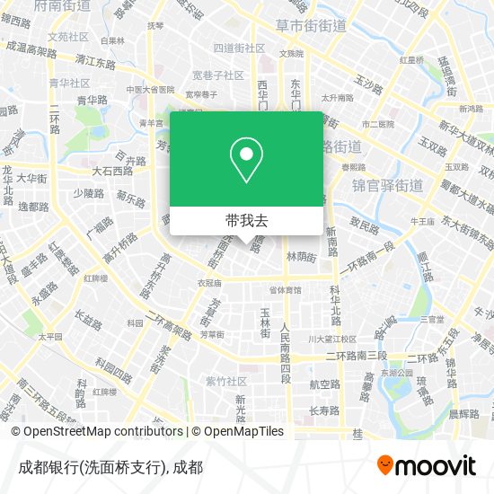 成都银行(洗面桥支行)地图