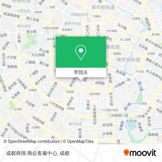 成都商报·商众客服中心地图