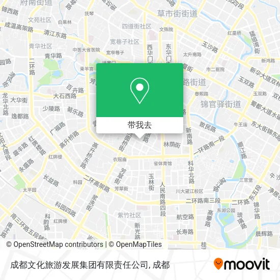 成都文化旅游发展集团有限责任公司地图