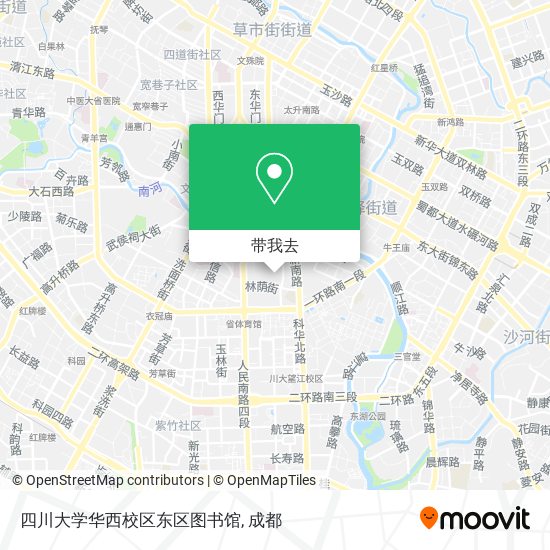 四川大学华西校区东区图书馆地图
