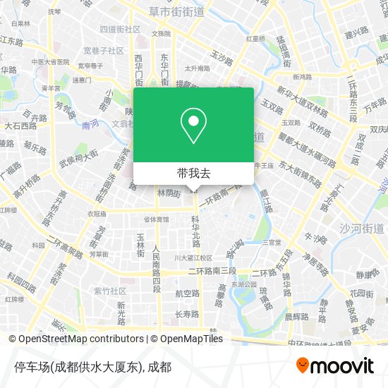 停车场(成都供水大厦东)地图
