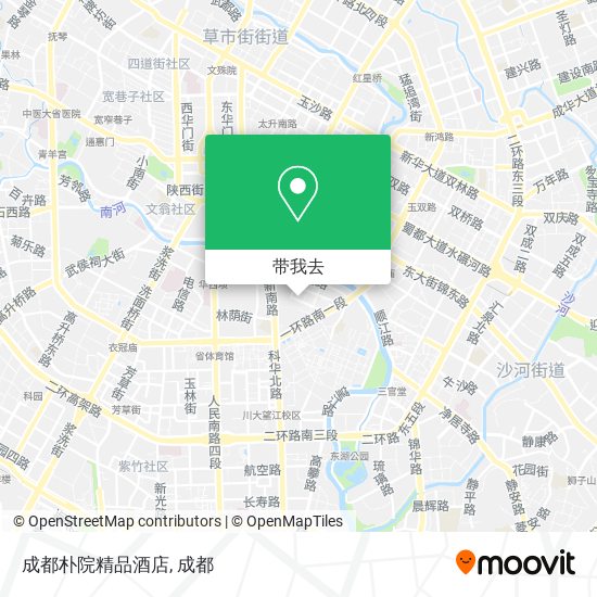 成都朴院精品酒店地图