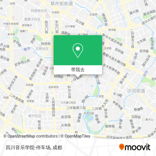 四川音乐学院-停车场地图
