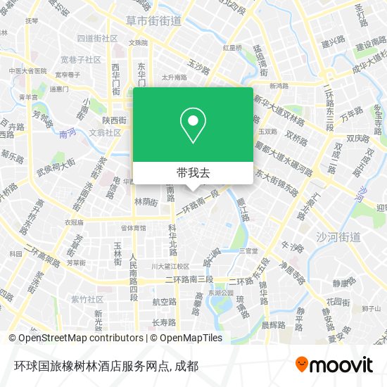 环球国旅橡树林酒店服务网点地图