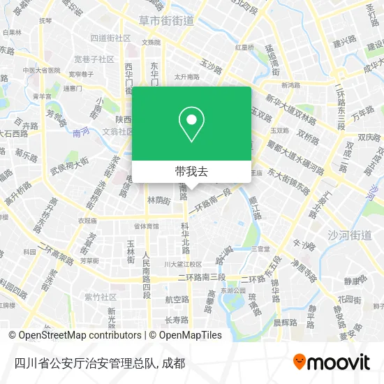 四川省公安厅治安管理总队地图
