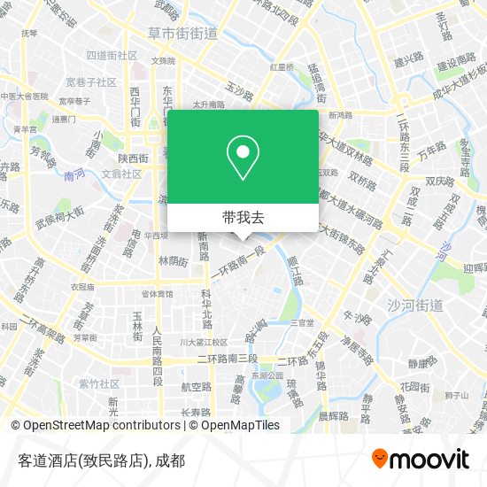 客道酒店(致民路店)地图