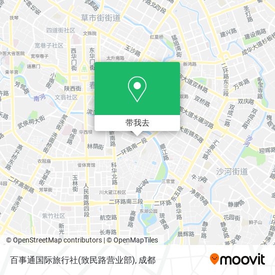 百事通国际旅行社(致民路营业部)地图