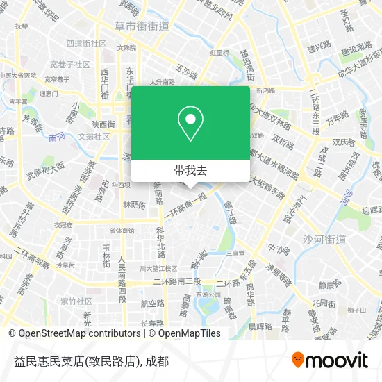 益民惠民菜店(致民路店)地图