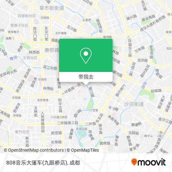 808音乐大篷车(九眼桥店)地图