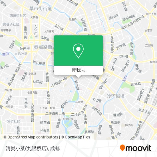 清粥小菜(九眼桥店)地图
