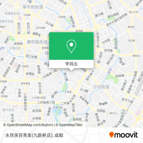 永琪美容美发(九眼桥店)地图