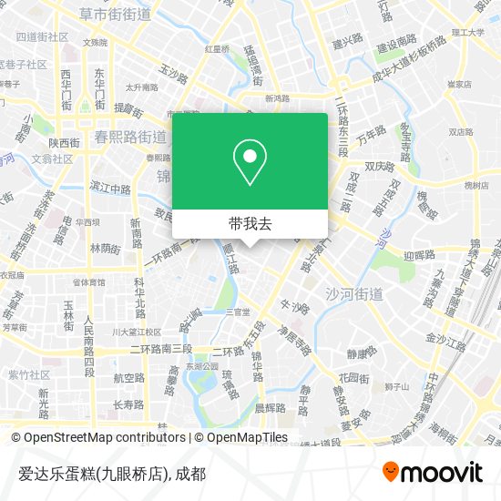 爱达乐蛋糕(九眼桥店)地图