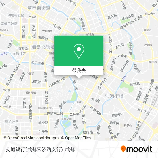 交通银行(成都宏济路支行)地图