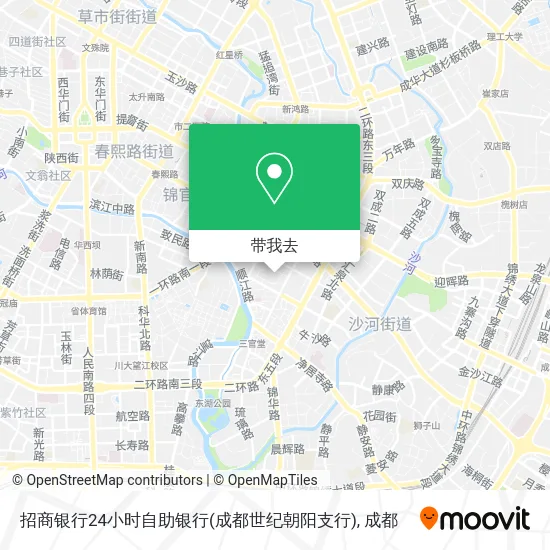 招商银行24小时自助银行(成都世纪朝阳支行)地图