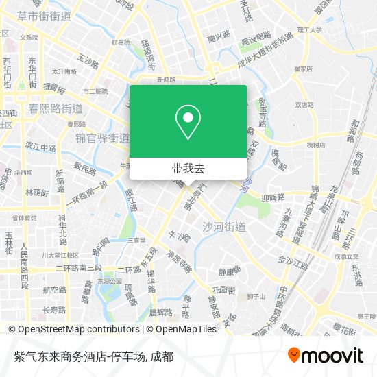 紫气东来商务酒店-停车场地图