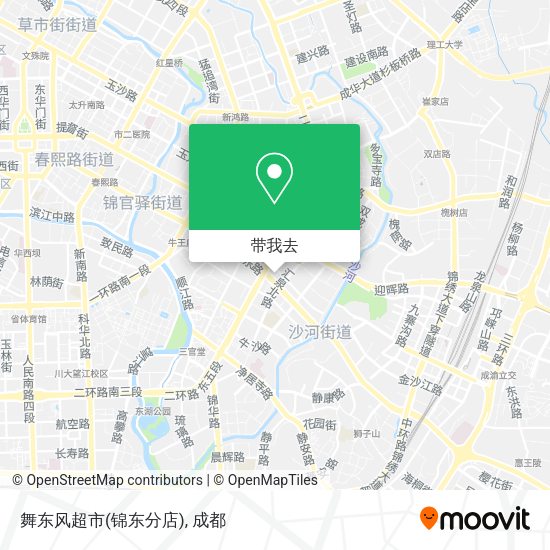 舞东风超市(锦东分店)地图