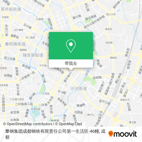 攀钢集团成都钢铁有限责任公司第一生活区-46幢地图